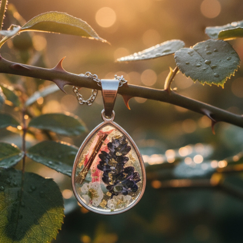 Silver Teardrop and chain
